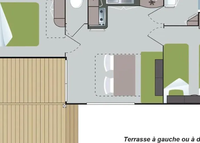 Mobil Pour 6 Personnes Avec Terrasse - Api-1-52-390